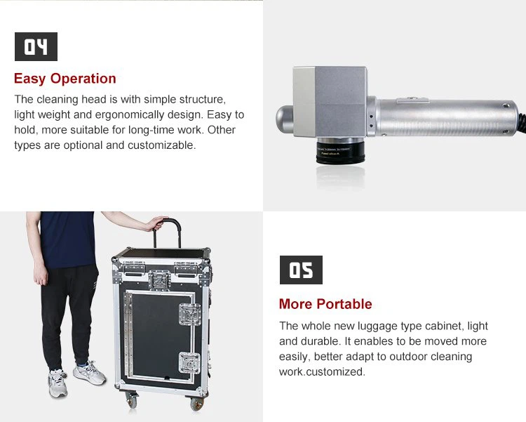 200W Luggage Type Laser Cleaning Machine For Metal and Nonmetal (3)