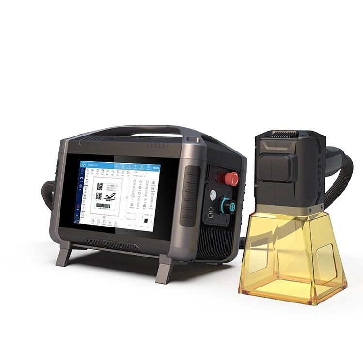 Handheld 50 Watts Laser Marking Machine For Stainless Steel Engraving Logo Print