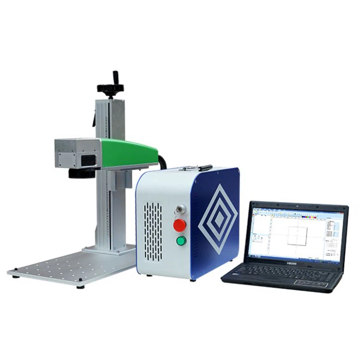 20W Mini  Portable Air Cooling Fiber Laser Marking Machine On Metal